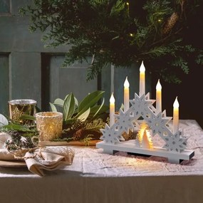 Solight 1v265 - LED Karácsonyi gyertyatartó 5xLED/2xAA meleg fehér