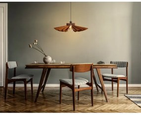 Csillár zsinóron 1xE27/60W/230V barna átm. 52 cm