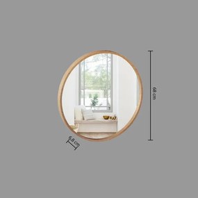 Atmosphera - Fali tükör LETIZIA átm. 68 cm