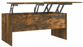 füstös tölgy színű szerelt fa dohányzóasztal 102x50,5x46,5 cm