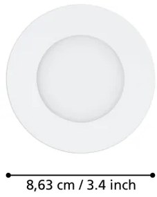 Eglo 31741 - 3x LED-es dimmelhető lámpatest FUEVA-Z 1xLED/2,8W/230V IP44 fehér