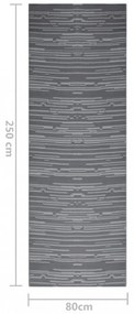 kültéri szőnyeg ARAKIL antracit 80x250 cm PP