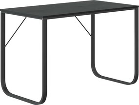vidaXL fekete forgácslap számítógépasztal 110 x 60 x 73 cm