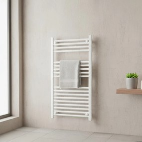 Egyenes törölközőszárító radiátor 1000x500 mm fehér