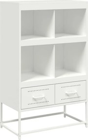 vidaXL fehér acél magasszekrény 68x39x111,5 cm
