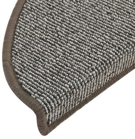 15 db szürke lépcsőszőnyeg 65 x 21 x 4 cm