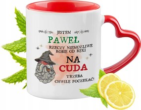 Pálnak Piros Bögre Szív Alakú Füllel Ajándék