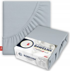 Gumis lepedő 220x240 Vastag Pamut Prémium Oldal 30 cm Hamuszürke