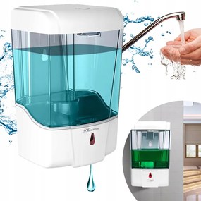 Automata szappanadagoló, 700 ml, Falra szerelhető, Fürdőszobába