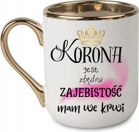 Elegáns Bögre A korona felesleges, véres 330 Fehér