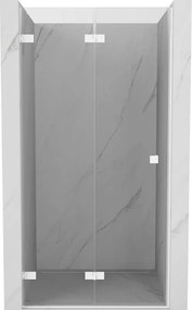 Mexen Lunar-F zuhanyajtó balra nyíló 60 cm, átlátszó, fehér - 836-060-000-20-00-L