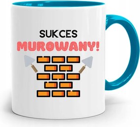 Kék Építő Bögre Barkács Siker Falazott! fényképes nyomattal