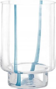 Színtelen Klasszikus Mintás Virág Dekorációs Váza 19CM