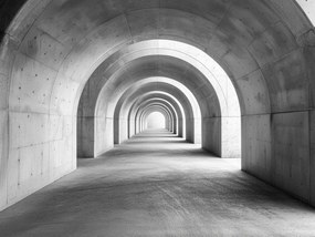 Vászonkép Canvas Építészet Város Alagút Folyosó Beton 100x75