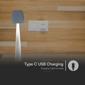 LED Dimmelhető újratölthető érintőképernyős asztali lámpa LED/3W/5V 3000-6000K fehér