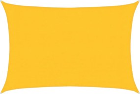 vidaXL sárga HDPE napvitorla 160 g/m² 3 x 5 m