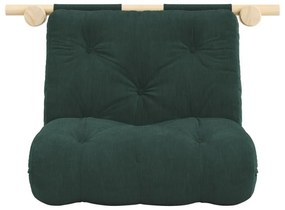 Sötétzöld kordbársony fotel Hooked – Karup Design