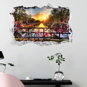 Sunrise over Amsterdam 3D falmatrica - Ambiance