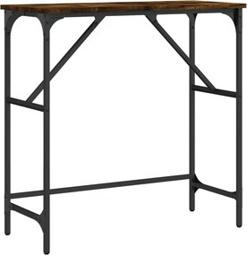 vidaXL füstös tölgy színű szerelt fa tálalóasztal 75x32x75 cm