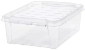 SmartStore Tárolódoboz fehér kapcsokkal Classic,21 l, 21 l