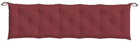 2 db melange bordó szövet kerti padpárna 180 x 50 x 7 cm