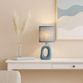 Rabalux 74072 - Asztali lámpa SYLIRA 1xE14/40W/230V kék