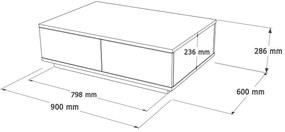 Frem Anthracite és Atlantic Pine konferenciaasztal