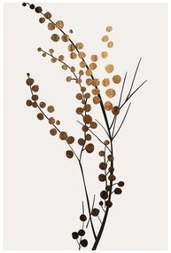 Művészeti nyomat Kubistika - Golden branch, (40 x 60 cm)