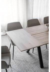 Bővíthető étkezőasztal tölgyfa asztallappal 220x100 cm Carradale - Rowico