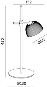 LED Dimmelhető Asztali lámpa tölthető LED/3,5W/5V 3000/4000/6500K fekete