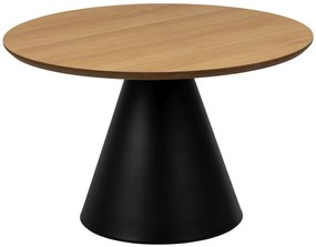 MAZZONI EXPORT BOSCO Természetes Tölgy/fekete láb - KEREK DOHÁNYZÓASZTAL 65 cm DOHÁNYZÓASZTAL FURNÉR