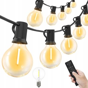 Fényfüzér Kültéri Világítás Izzók Kerti Led Lámpák 15 M Távirányító