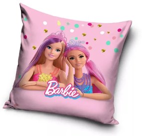 Barbie Friends párnahuzat 40x40 cm Velúr