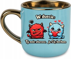 Bögre Duett: Te idegesítesz, én szeretlek Valentin nap 400 Kék