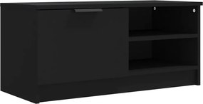 vidaXL fekete szerelt fa TV-szekrény 80 x 35 x 36,5 cm