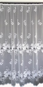 Mg Függöny jacquard 3698 Fehér 200x250 kész szalaggal