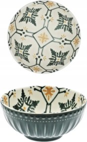 Kerámia mártogatós salátatál 12 cm Mosaique Olive Díszített