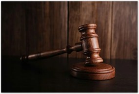 Poszterek 120x80 Fából készült bíró kalapács