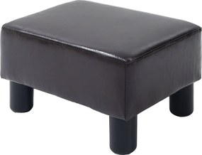 HOMCOM Modern Bárszék Műbőr Ülőpárnával, Barna, Hálószobába és Nappaliba | Aosom