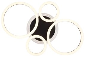 Globo 48039-40 LORETTA LED mennyezeti lámpa 40W, 35,5x53 cm, fekete