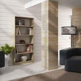 Odell R80 polcos szekrény, 80x182x30 cm, sonoma