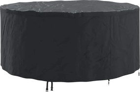 vidaXL Kültéri bútorhuzat Fekete 200 x 200 x 71 cm 210D szövet