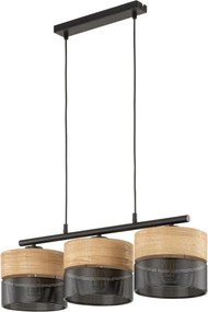 TK LIGHTING 4801 NICOL Többágú Függesztett Lámpa Fekete E27 IP20