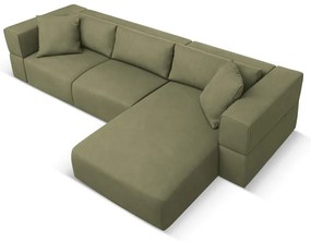 Világoszöld sarokkanapé (jobb oldali) Esther – Milo Casa