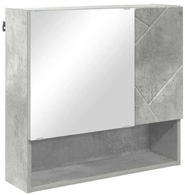 Fürdőszoba bútor szett 5 pcs Beton szürke 61 x 35 x 64 cm