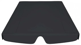 fekete csere ponyva kerti hintaágyhoz 150/130 x 105/70 cm