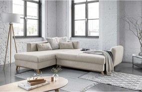 Scandic Lagom L bézs kinyitható kanapé, bal oldalas - Miuform