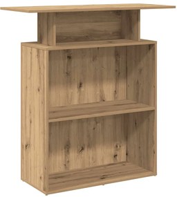 recepciós pult kézműves tölgy 100x40x104 cm szerelt fa