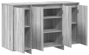 Tálaló Szürke sonoma Szerelt fa 120 x 41 x 75 cm