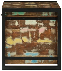 Tárolódoboz 60 x 40 x 41 cm Tömör újrahasznosított fa